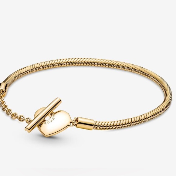 Pandora Moments Heart T-Bar Snake Chain Bracelet
14k gold platin - Picture 5 of 7